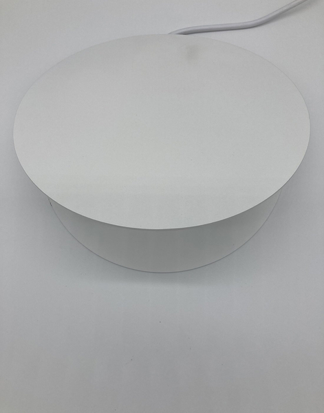 Nowoczesna lampa wisząca PILLS S - biała z płaskim kloszem 23 cm