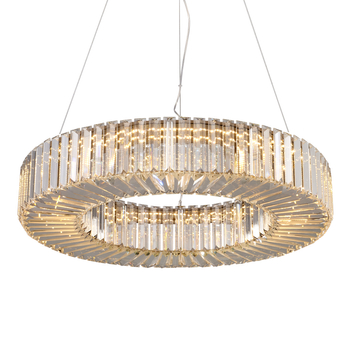 Lampa wisząca CRISTAL ledowa złoto kryształowa luksusowa 60 cm