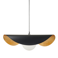 Lampa wisząca ENZO czarna metalowa 40 cm 
