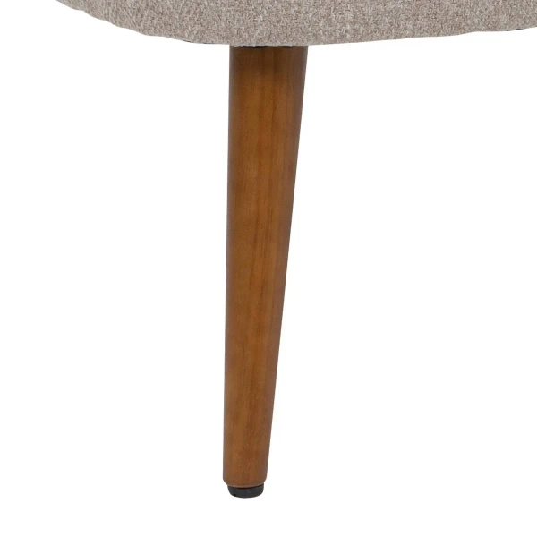 Fotel Gary - Beżowy Skandynawski Fotel do Salonu