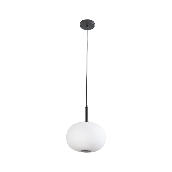 Lampa wisząca PIERROT LED biało czarna 23 cm