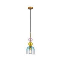 Lampa wisząca PASTELLO wielokolorowa 15 cm szklane klosze Step into Design