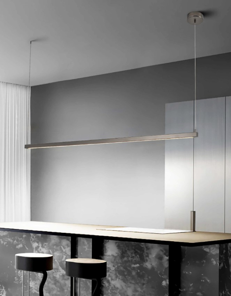 Lampa wisząca BEAM-80 ledowa listwa złota 80 cm 