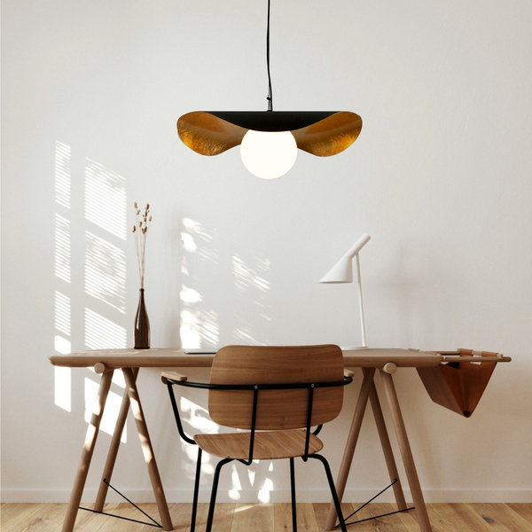 Lampa wisząca ENZO biała 40 cm metalowa Step into Design
