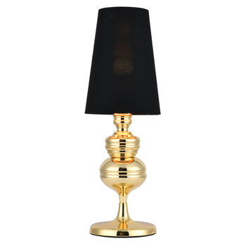 Lampa biurkowa QUEEN czarno złota 18*53 cm Step into Design