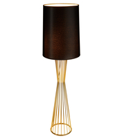 Lampa podłogowa FILO-1 - elegancka czarno-złota do salonu