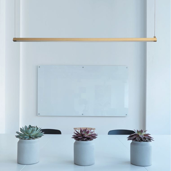Lampa wisząca BEAM-100 ledowa złota listwa 100 cm