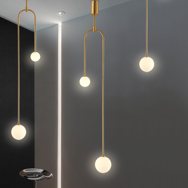 Lampa wisząca LOOP złota 123 cm Step into Design