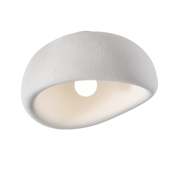 Plafon sufitowy STONE biały kamień 50 cm 