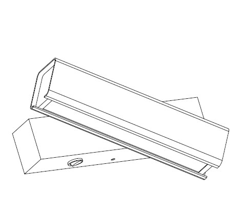 Kinkiet LED BASTON biały prostokątny 20 cm - ruchomy, nowoczesny