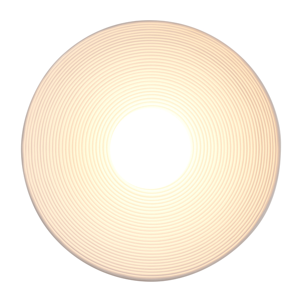 Kinkiet ścienny ILUSIONI - nowoczesny okrągły biały 26 cm