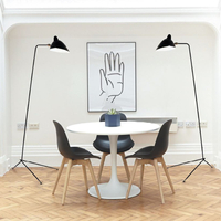 Stylowa lampa podłogowa CRANE-1F - elegancka, minimalistyczna, czarna, 160 cm