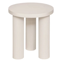 Stolik kawowy TELLA kremowy na 3 nóżkach wys 45 cm