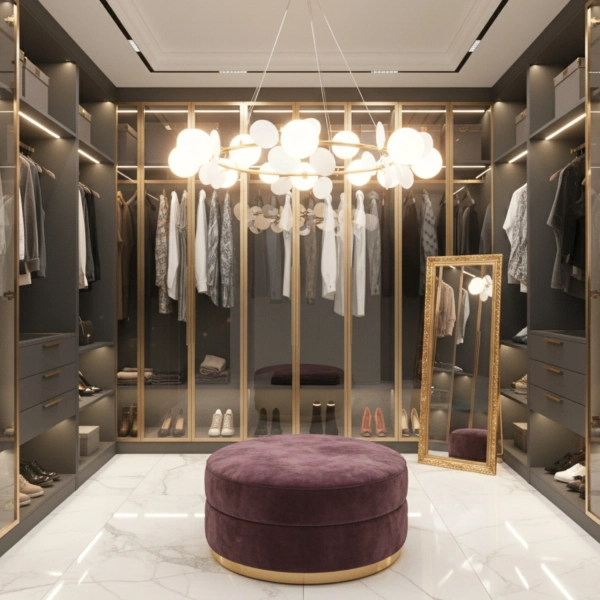 Lampa wisząca Chic złota105 cm- elegancka lampa do salonu