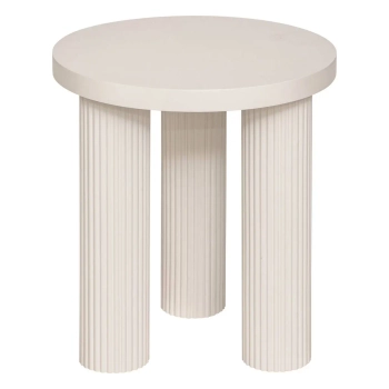 Stolik kawowy TELLA kremowy na 3 nóżkach wys 45 cm