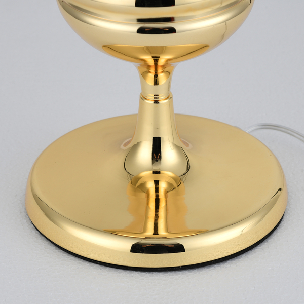 Lampa biurkowa QUEEN lustrzane złoto glamour 25 x 80 cm 