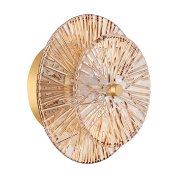 Kinkiet LUXIO ledowy okrągły bursztynowy 20 cm Step into Design