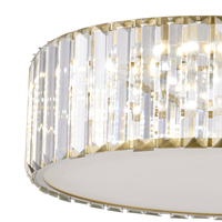 Plafon LED MAGIA-40 okrągły 40 cm - złoty kryształowy, styl glamour