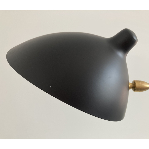 Stylowa lampa podłogowa CRANE-3F - elegancka, minimalistyczna, czarna, 210 cm