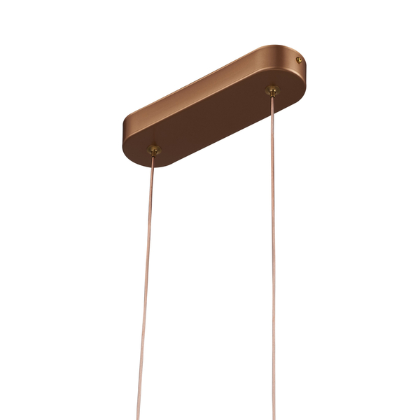 GUFO 1 – LED złoty ptak w różowym złocie, 36 cm