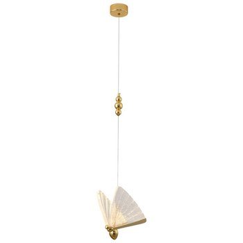 Lampa wisząca BEE LAMP 1 ledowy złoty motyl  21 cm