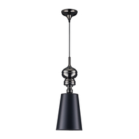 Lampa wisząca QUEEN-1 czarna 18 cm - styl glamour do nowoczesnych wnętrz