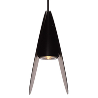 Lampa wisząca czarna płaski klosz 23 cm