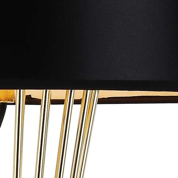 Lampa stołowa FILO TABLE złoto czarna 40*85 cm 