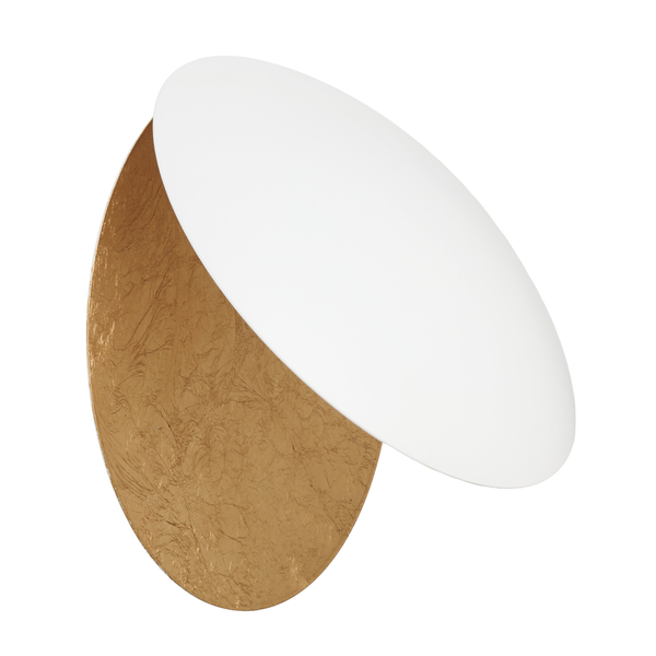 Kinkiet LED ECLIPSE okrągły 25 cm - biało-złoty