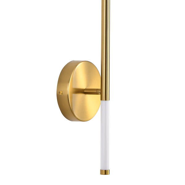 Kinkiet złoty FRESCO ledowy z alabastrowym wykończeniem  65 cm Step into Design 