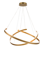 Lampa wisząca podwójny ring pierścień okrągła ledowa SKY 40+60 cm