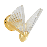 Kinkiet LED złoty BEE - motyl 18 cm, dekoracyjny