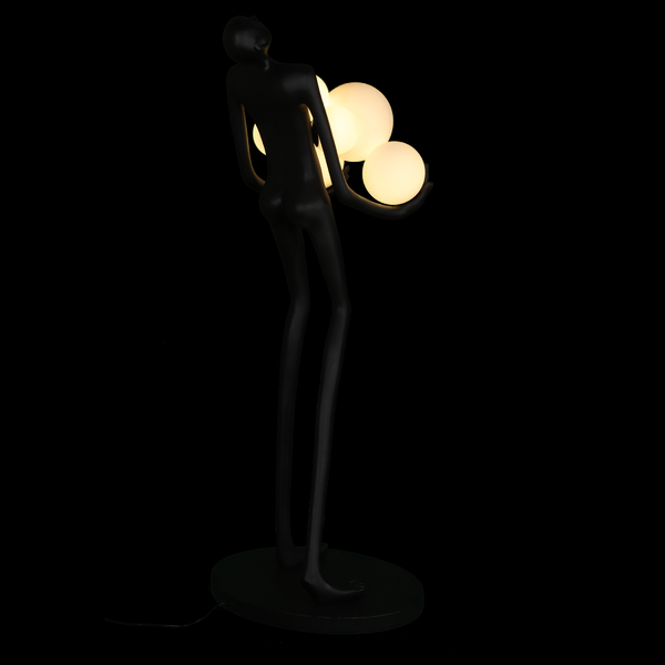 Lampa podłogowa WOMAN czarna 180 cm