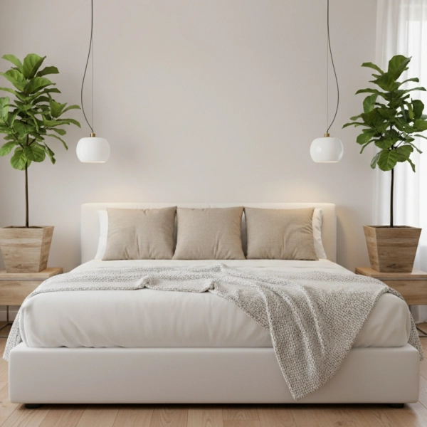 Lampa wisząca CHERRY - biała kula szklana ze złotymi detalami, do salonu