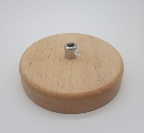 Lampa wisząca biało-drewniana skandynawska NORDIC WOODY 25*42 cm