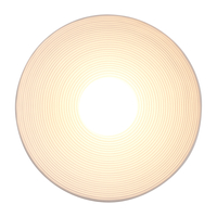 Kinkiet ścienny ILUSIONI - nowoczesny okrągły biały 26 cm