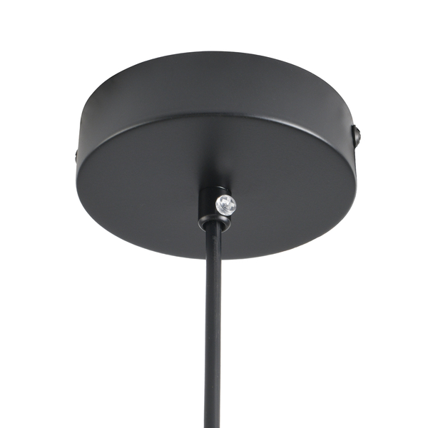 Lampa wisząca PIERROT LED biało czarna loftowa nowoczesna szklany klosz 23 cm