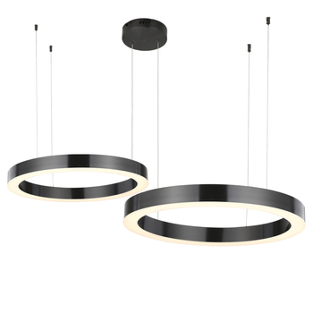 Lampa wisząca ringi ledowe tytanowe CIRCLE 40+60