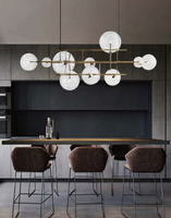Lampa wisząca CHARM złota ze szklanymi kulami 200 cm 