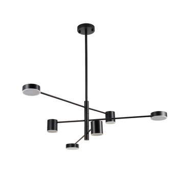 Lampa wisząca CLEX - 6P czarny ledowy pająk 100 cm Step into Design