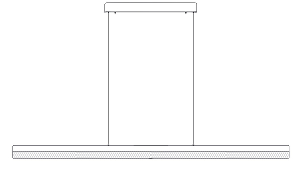 Lampa wisząca kryształowa LED ANABELLA czarna 120 cm - elegancka do salonu i jadalni