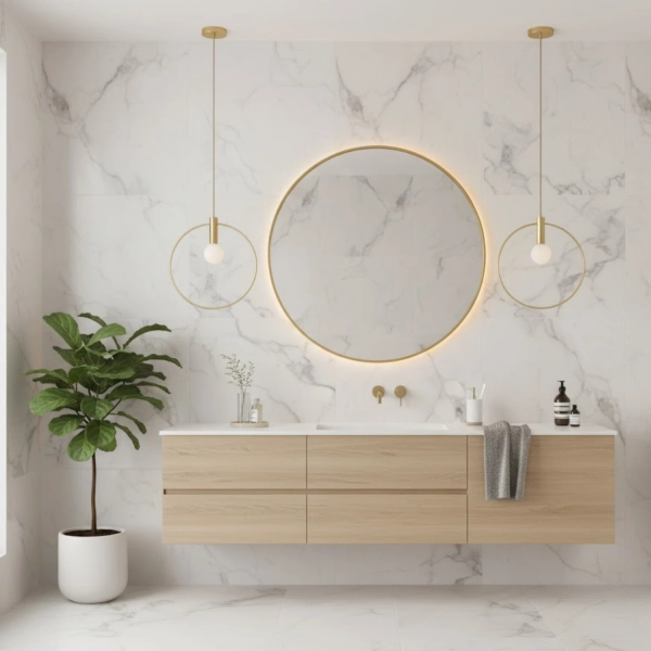 BELLA 40 cm - elegancka, złota, lampa wisząca