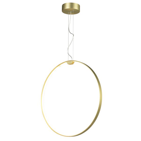 Lampa wisząca ACIRCULO ledowa złota pionowa obręcz okrągła nowoczesna 60 cm
