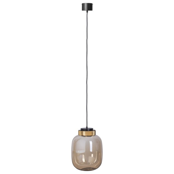 Lampa wisząca BOOM ledowa bursztynowo złota 25 cm Step into Design