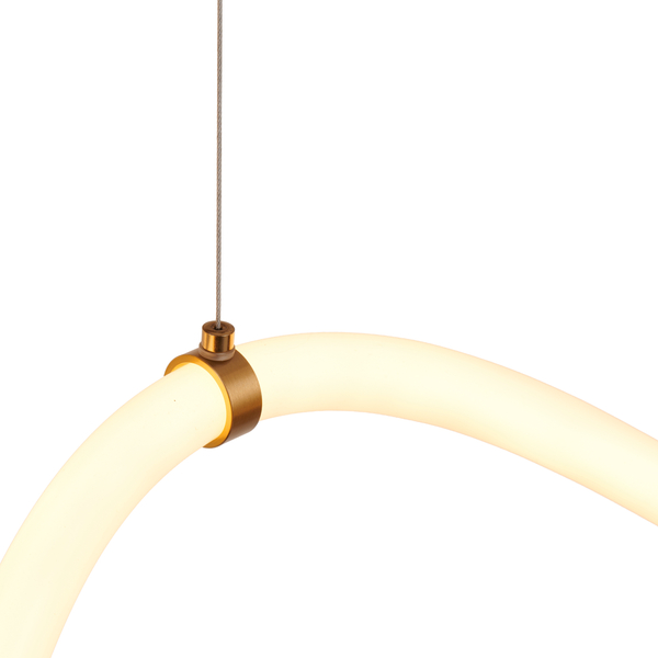 Lampa wisząca wąż LED złoto-biała 400 cm  - SNAKE