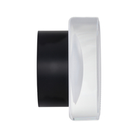 Kinkiet LED CARMELLO - okrągły transparentny czarny 13,5 cm