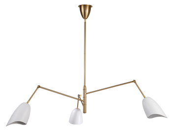 Lampa wisząca pająk regulowana biała RAGNO 150 cm