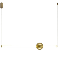 O-LINE 93 cm - minimalistyczna lampa wisząca w kolorze mosiądzu 