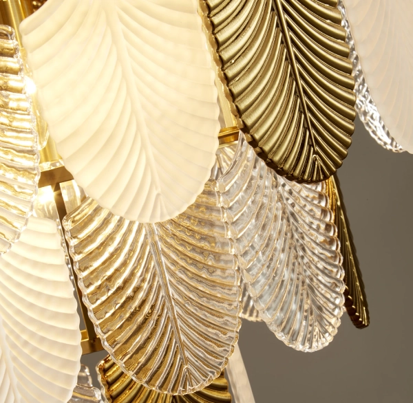 Lampa wisząca SECRET biało złota 80 cm 