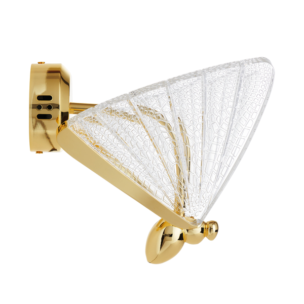 Kinkiet  BEE złoty ledowy motyl 18 cm Step into Design 